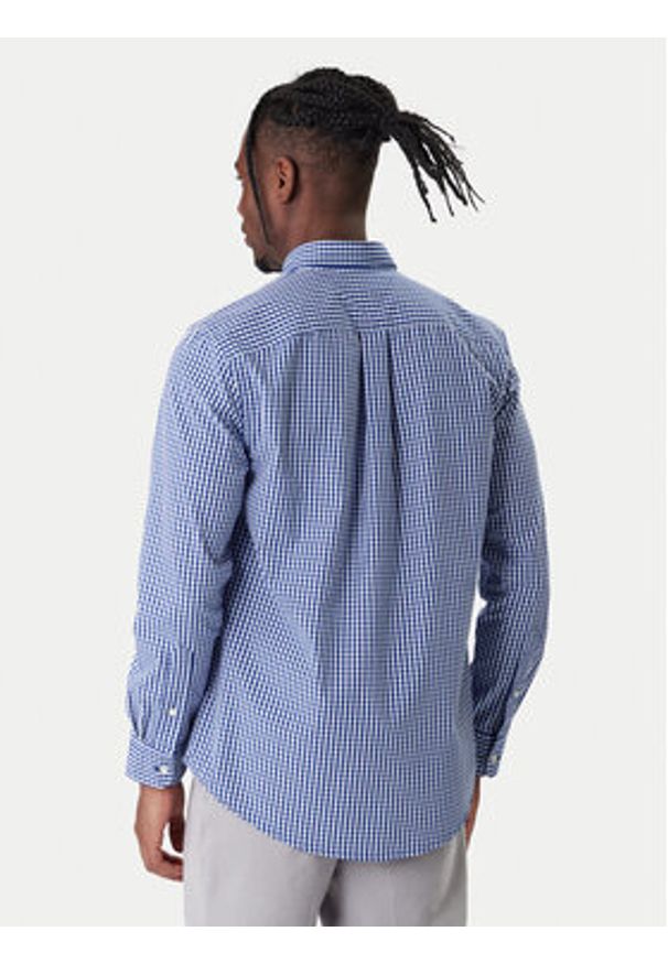 TOMMY HILFIGER - Tommy Hilfiger Koszula Gingham MW0MW41713 Niebieski Regular Fit. Kolor: niebieski. Materiał: bawełna