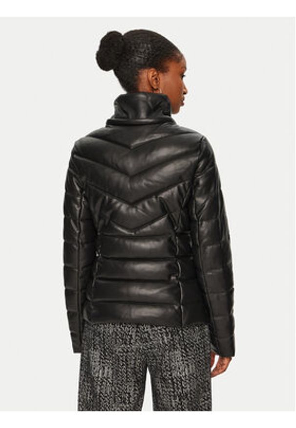 Morgan Kurtka zimowa 242-GKIDIA Czarny Regular Fit. Kolor: czarny. Materiał: skóra. Sezon: zima