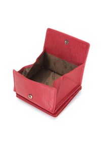 Wittchen - Skórzany portfel damski czerwony. Kolor: czerwony. Materiał: skóra. Wzór: aplikacja #4