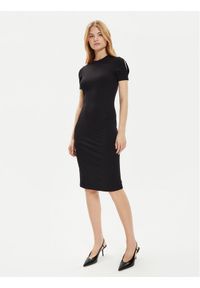 Calvin Klein Sukienka codzienna K20K207233 Czarny Slim Fit. Okazja: na co dzień. Kolor: czarny. Typ sukienki: proste. Styl: casual