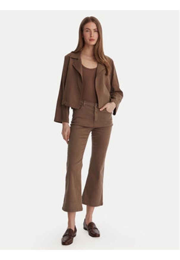 Marella Koszula Palchi 2613041015 Brązowy Regular Fit. Kolor: brązowy. Materiał: wiskoza