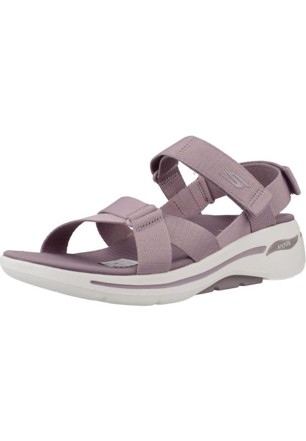skechers - Sandały Skechers Model Go Walk Arch Fit Sandal Kolor Fioletowy. Kolor: fioletowy. Materiał: tkanina. Sezon: lato