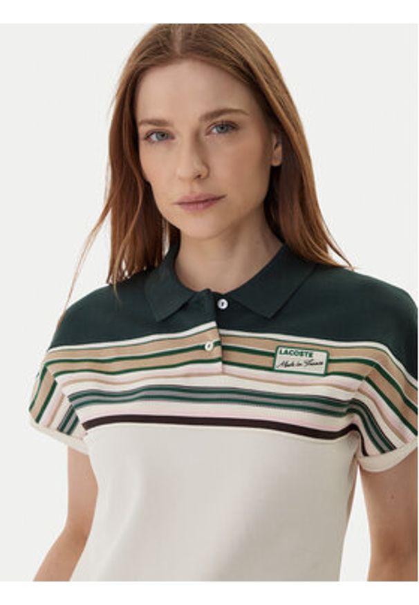 Lacoste Polo PF5291 Écru Slim Fit. Typ kołnierza: polo. Materiał: bawełna