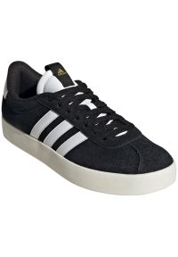 Adidas - Buty adidas Vl Court 3.0 U ID6279 czarne. Okazja: na co dzień. Zapięcie: sznurówki. Kolor: czarny. Materiał: skóra, zamsz, syntetyk, guma, materiał. Szerokość cholewki: normalna