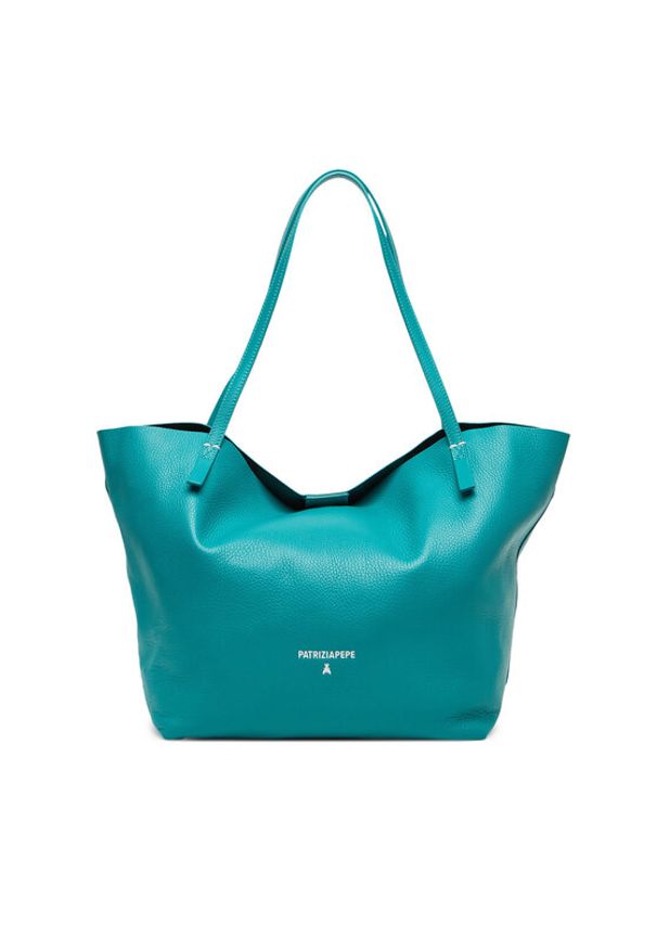 Patrizia Pepe Torebka 2B0130/L148 Zielony. Kolor: zielony. Materiał: skórzane