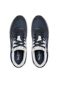Pepe Jeans Sneakersy Joy Tour M PMS60007 Granatowy. Kolor: niebieski. Materiał: skóra