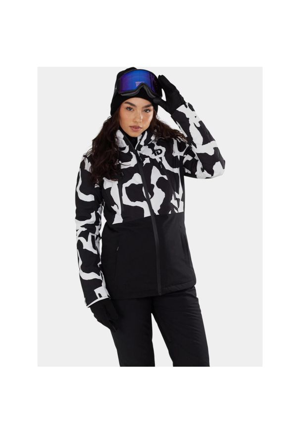 FUNDANGO - Kurtka Narciarska Damska Fundango Celine. Kolor: czarny, biały, wielokolorowy. Sezon: zima. Sport: narciarstwo