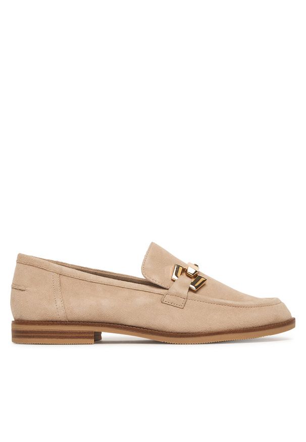 Loafersy Caprice. Kolor: beżowy
