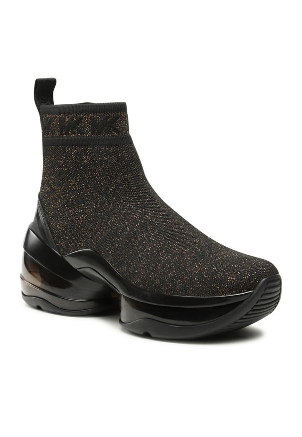 Sneakersy MICHAEL Michael Kors Olympia Bootie Extreme 43F3OLFE5D Black/Bronze. Kolor: czarny