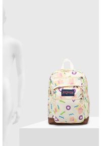 JanSport - Jansport plecak kolor beżowy duży. Kolor: beżowy. Materiał: włókno, materiał #2