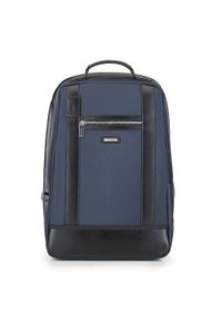 Wittchen - Męski plecak na laptopa 13/14" z przeszyciami. Kolor: niebieski. Materiał: nylon #1