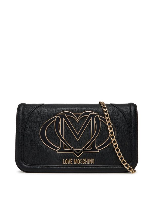 Love Moschino - LOVE MOSCHINO Torebka JC4010PP1NLG0000 Czarny. Kolor: czarny. Materiał: skórzane
