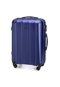 Wittchen - Komplet walizek z polikarbonu z teksturą. Kolor: niebieski. Materiał: guma. Styl: klasyczny #4