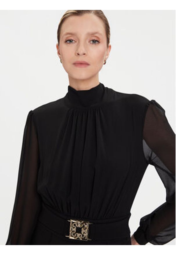 Rinascimento Sukienka koktajlowa CFC0126210003 Czarny Slim Fit. Kolor: czarny. Materiał: syntetyk. Styl: wizytowy