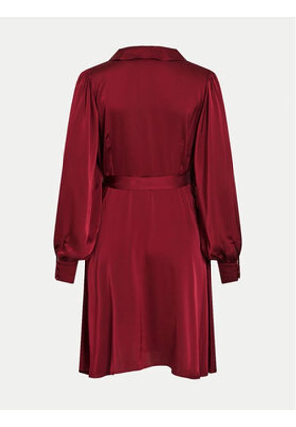 Vila Sukienka koktajlowa Enna 14084510 Bordowy Regular Fit. Kolor: czerwony. Materiał: syntetyk. Styl: wizytowy