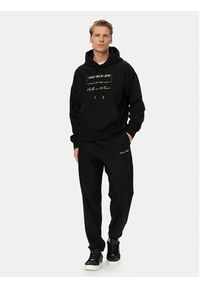 Calvin Klein Jeans Spodnie dresowe LV04RF249G Czarny Regular Fit. Kolor: czarny. Materiał: bawełna #3