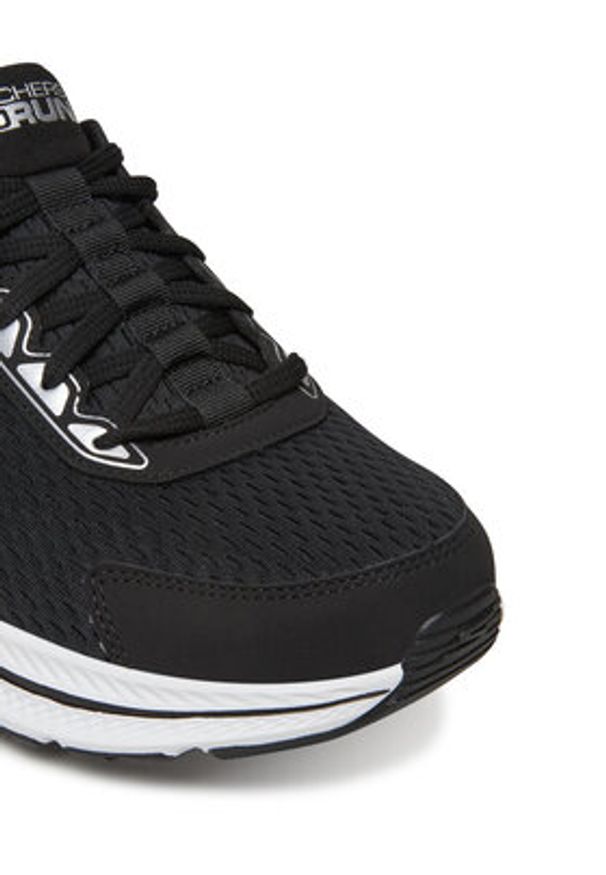 skechers - Skechers Półbuty 220863/BKW Czarny. Kolor: czarny. Materiał: materiał