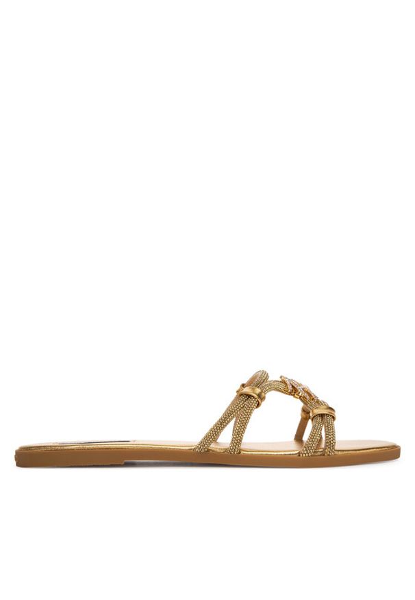 Karl Lagerfeld - KARL LAGERFELD Klapki Olympia II KL87406 Złoty. Kolor: złoty. Materiał: syntetyk