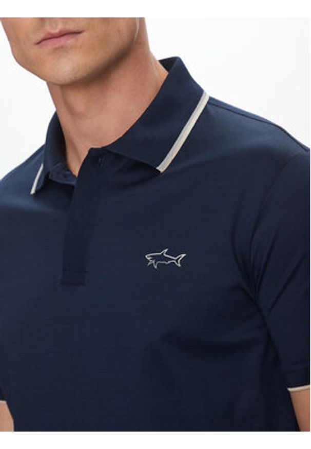 PAUL & SHARK - Paul&Shark Polo 25411301 Granatowy Regular Fit. Typ kołnierza: polo. Kolor: niebieski. Materiał: bawełna