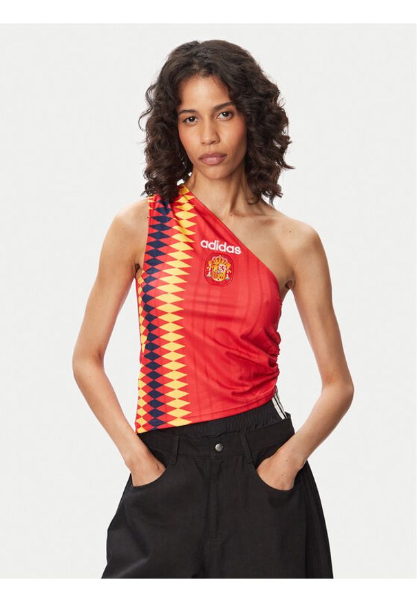 Adidas - adidas Top Spain Reconstructed Bringback KE2292 Czerwony Slim Fit. Kolor: czerwony. Materiał: syntetyk