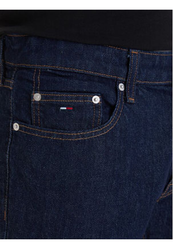 Tommy Jeans Jeansy Scanton DM0DM23063 Granatowy Slim Fit. Kolor: niebieski