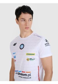 4f - 4F Koszulka meczowa replika wyjazdowa z sezonu 2024/25 męska 4F x Czarni Radom - multikolor L. Kolor: wielokolorowy. Materiał: dzianina, włókno, materiał, syntetyk. Wzór: gładki, ze splotem. Styl: klasyczny, sportowy