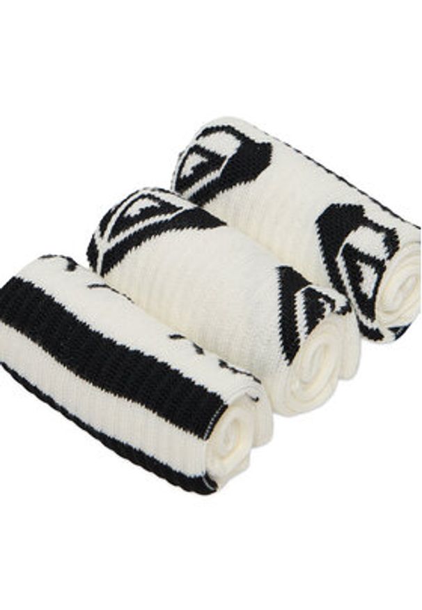 Roxy Skarpety długie CEO_AS_ROXY_11_W_AW25 (3-PACK) Biały. Kolor: biały. Materiał: bawełna, materiał