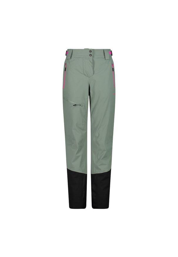 Spodnie damskie narciarskie CMP 34W2046. Kolor: zielony. Sezon: zima. Sport: narciarstwo