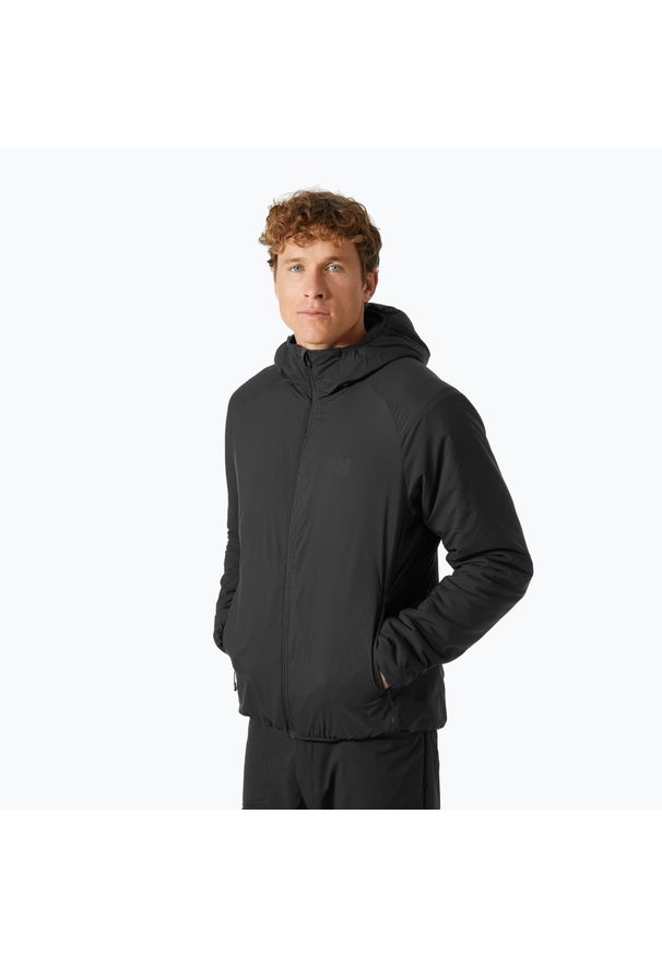 Kurtka puchowa męska Helly Hansen Verglas Hooded Insulator. Kolor: czarny. Materiał: puch. Sport: turystyka piesza