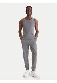 Hugo - HUGO Tank top Dapota 50563744 Szary Slim Fit. Kolor: szary. Materiał: bawełna #4