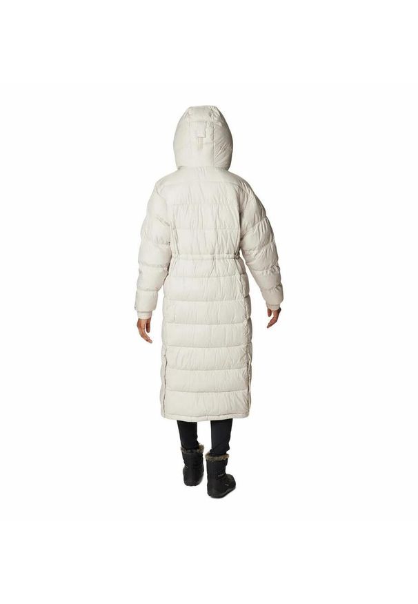 columbia - Płaszcz Zimowy Puchowy Damski Columbia Pike Lake II Long Jacket. Kolor: biały. Materiał: puch. Sezon: zima. Sport: turystyka piesza