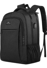 Plecak Matein podróżny miejski na laptopa 17,3, kolor czarny, 48x35x20 cm. Kolor: czarny #1