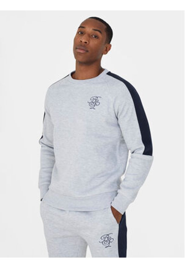 Brave Soul Bluza MJS-516ALSTON Szary Straight Fit. Kolor: szary. Materiał: syntetyk