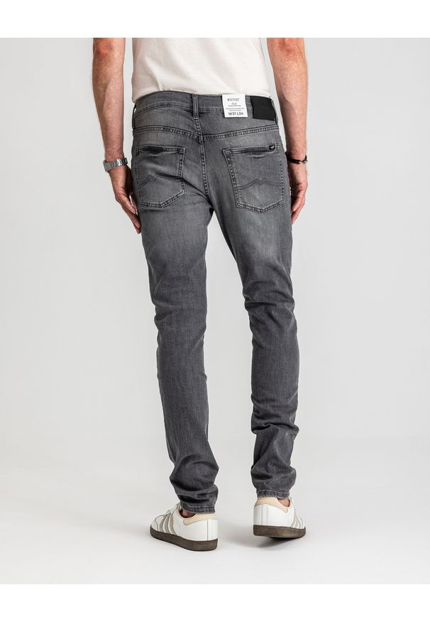 Męskie Spodnie Jeansowe Mustang Style Frisco Skinny Denim Black 1017118 4000 203