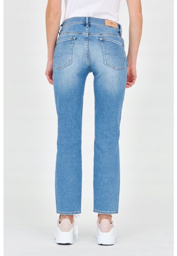 7 FOR ALL MANKIND Niebieskie jeansy Roxanne. Kolor: niebieski. Styl: vintage