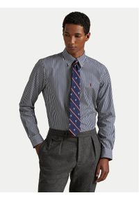 Polo Ralph Lauren Koszula 710929346022 Granatowy Custom Fit. Typ kołnierza: polo. Kolor: niebieski. Materiał: bawełna #1