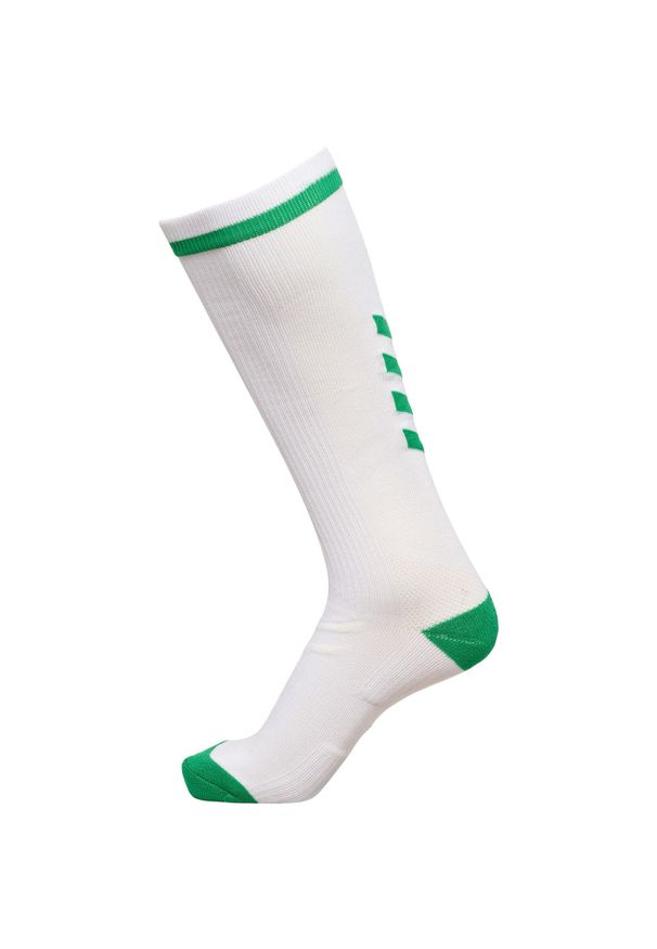 Skarpety sportowe dla dorosłych Hummel Elite Indoor Sock High. Kolor: biały, zielony, wielokolorowy