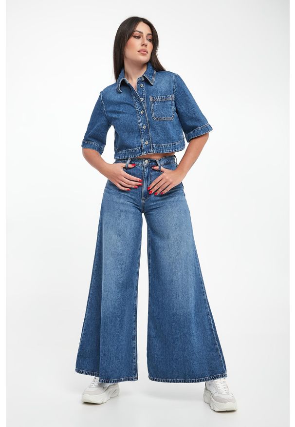 Liu Jo - Koszula damska jeansowa LIU JO. Materiał: jeans