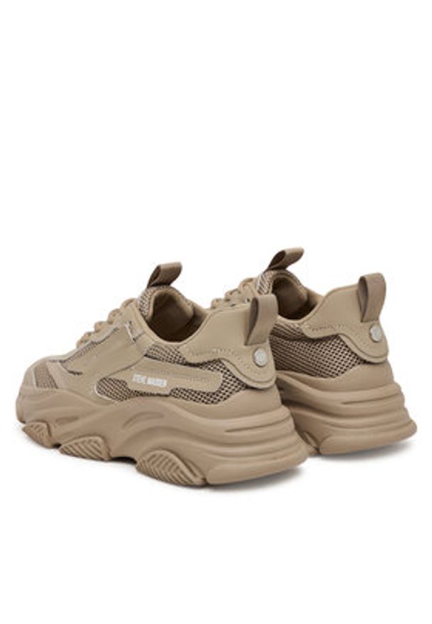 Steve Madden Sneakersy SM11004652 Beżowy. Kolor: beżowy. Materiał: skóra