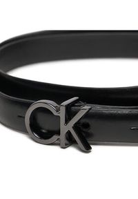 Calvin Klein Pasek Damski Ck Thin Belt 1.5Cm K60K612360 Czarny. Kolor: czarny. Materiał: skóra