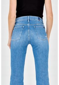 7 FOR ALL MANKIND Niebieskie jeansy Straight. Kolor: niebieski