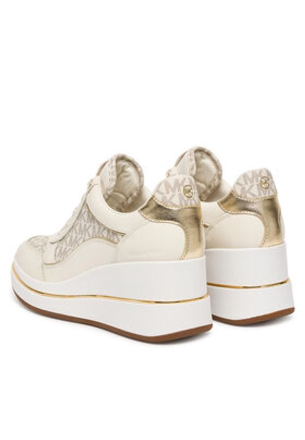 MICHAEL Michael Kors Sneakersy Emmy 43F5EMFS2L Beżowy. Kolor: beżowy. Materiał: skóra
