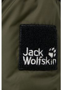 Jack Wolfskin Kurtka puchowa kolor zielony zimowa. Okazja: na co dzień. Kolor: zielony. Materiał: puch. Sezon: zima. Styl: casual