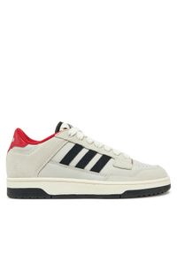 Adidas - adidas Sneakersy Rapid Court Low JR3158 Beżowy. Kolor: beżowy. Materiał: skóra