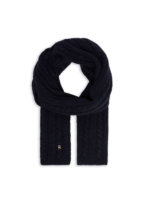 TOMMY HILFIGER - Tommy Hilfiger Szalik Timeless AW0AW16990 Granatowy. Kolor: niebieski. Materiał: akryl