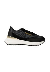 Just Cavalli - JUST CAVALLI Czarne damskie sneakersy Fondo Karina Dis, Rozmiar 36. Kolor: czarny