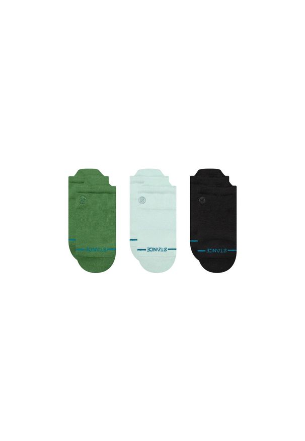 Skarpety Stance Icon Low Tab 3 Pack. Kolor: zielony. Sport: turystyka piesza