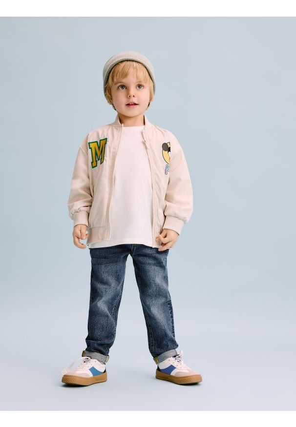 Reserved - Jeansy Carrot - niebieski. Kolor: niebieski. Materiał: jeans