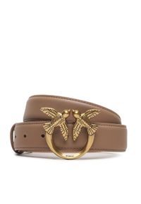 Pinko Pasek Damski Love Berry H3 Belt AL 23-24 PLT01 100125 A0F1 Brązowy. Kolor: brązowy. Materiał: skóra #1