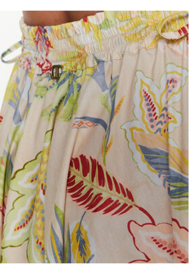 TwinSet - TWINSET Spódnica midi 231TT2495 Kolorowy Regular Fit. Materiał: bawełna. Wzór: kolorowy